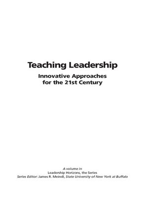 cover image of Teaching Leadership